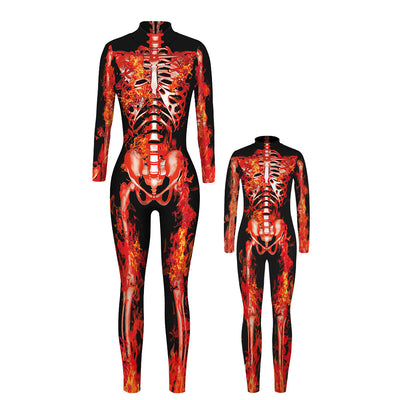 Jumpsuit Largo con Estampado 3D Esqueleto - Image 15