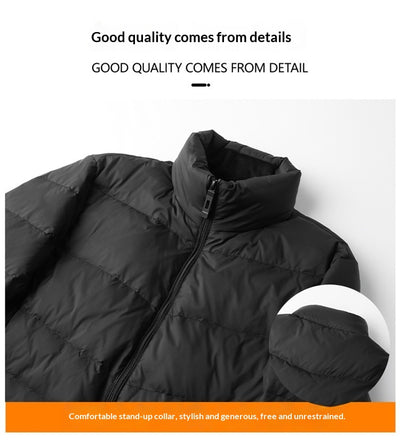 Chaqueta de Plumas para Hombre con Cuello Alto - Abrigo Cálido Otoño Invierno - Image 13