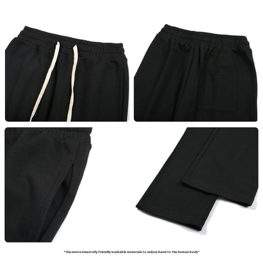 Pantalones Deportivos Grises con Efecto Drapeado para Hombre - Image 9
