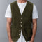 Chaleco de Pana para Hombre con Diseño de Patchwork - Primavera Otoño