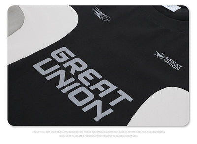 Camiseta de Cuello Redondo Estilo Retro Racing Club con Parches para Hombre - Image 14