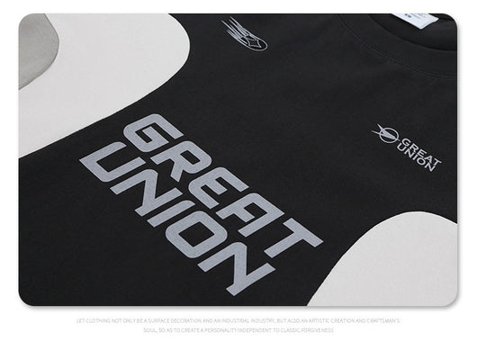 Camiseta de Cuello Redondo Estilo Retro Racing Club con Parches para Hombre - Image 14