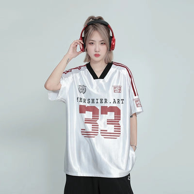 Camiseta Deportiva Raglan Escote V Manga Corta - Image 4