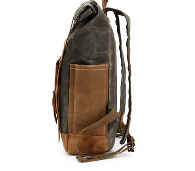 Bolsa Vintage de Cuero y Lona para Laptop - Estilo Profesional - Image 9
