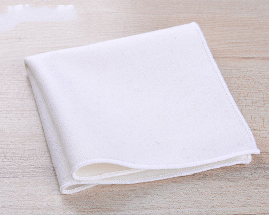 Pañuelo Cuadrado de Lana para Hombre - Blanco Casual - Image 2