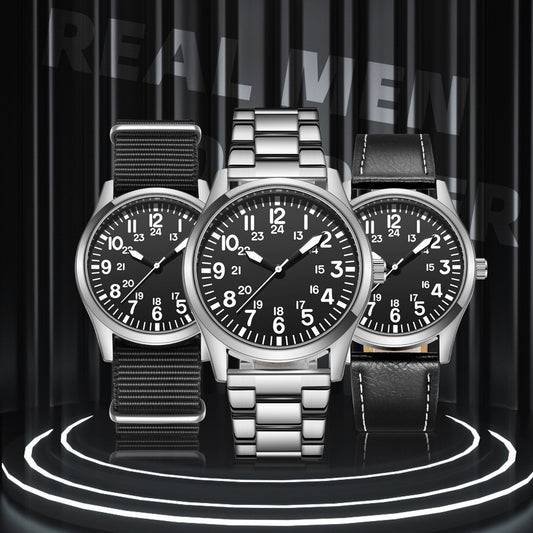 Reloj de Cuarzo Luminoso Impermeable para Hombre Estilo Ejecutivo