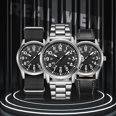 Reloj de Cuarzo Luminoso Impermeable para Hombre Estilo Ejecutivo