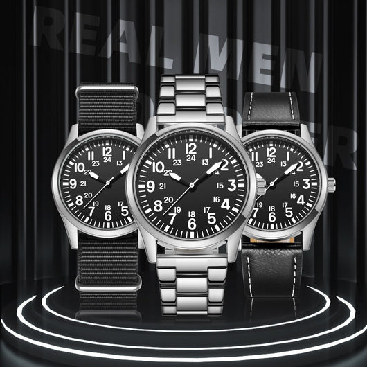 Reloj de Cuarzo Luminoso Impermeable para Hombre Estilo Ejecutivo