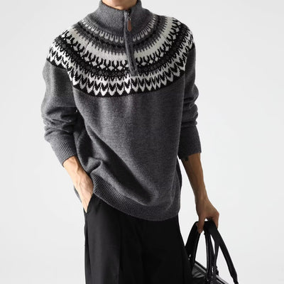 Suéter Retro Estadounidense para Hombre - Otoño e Invierno - Image 8