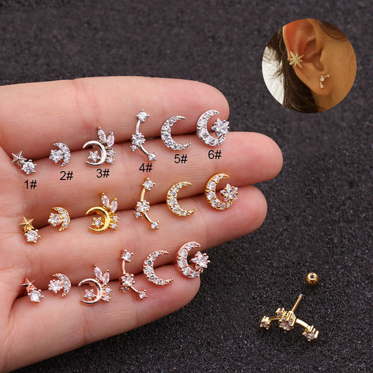 Aretes de Acero Inoxidable con Doble Cabeza - Image 9
