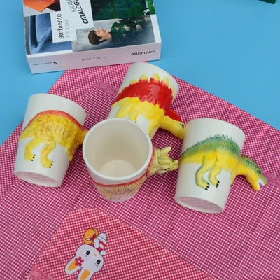 Taza de Cerámica 3D con Forma de Dinosaurio Pintada a Mano - Image 3