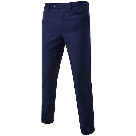 Pantalones casuales ajustados para hombre en colores sólidos - Image 5
