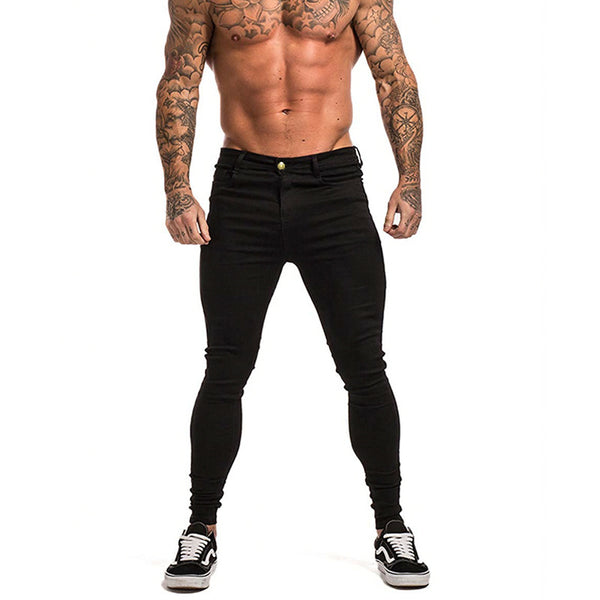 Jeans Slim Ajustado Negro Clásico