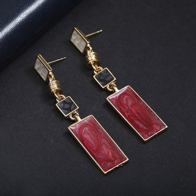 Aretes Rectangulares Elegantes - Image 3