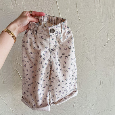 Pantalones Harem de Algodón Lavado Otoñal para Niñas - Image 3