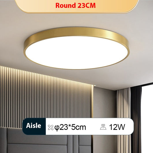 Lámpara de Techo LED Redonda Minimalista para Sala de Estar - Image 41