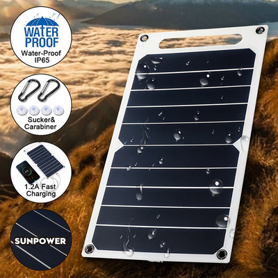 Panel Solar Semiflexible 5V 6W Monocristalino Alta Eficiencia