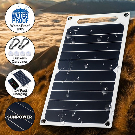 Panel Solar Semiflexible 5V 6W Monocristalino Alta Eficiencia