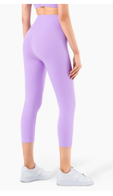 Leggings Yoga Cintura Alta Sin Costuras Nude Realza Glúteos Capri
