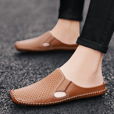 Sandalias Huecas Transpirables para Hombre - Comodidad Moderna