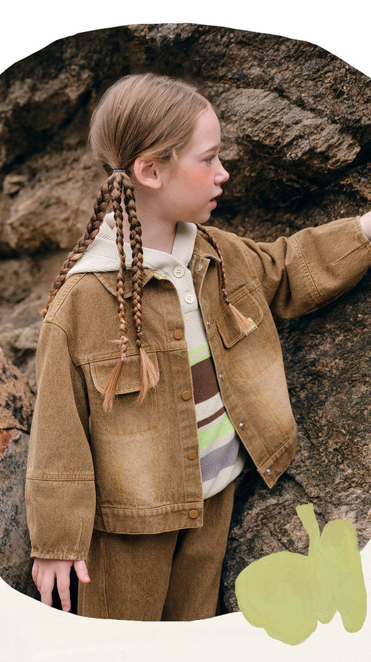 Blusa Infantil Degradado Estilo Occidental Otoño - Image 14