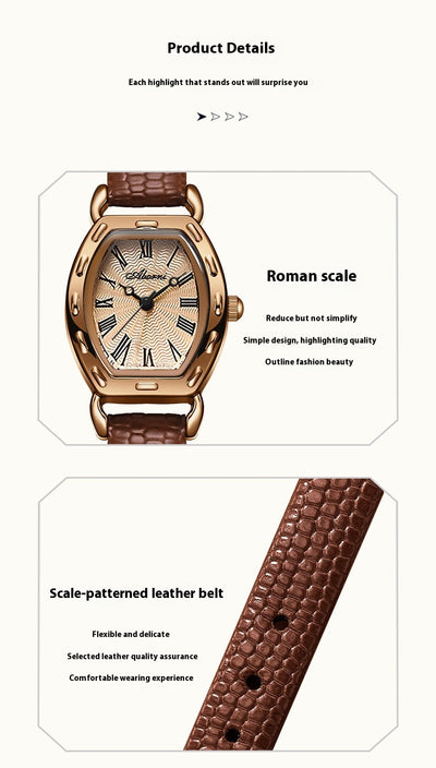 Reloj de Barril Retro Cuarzo para Mujer - Image 13