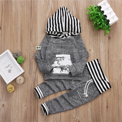 Conjunto de Dos Piezas con Capucha Estampado Dinosaurio - Image 5