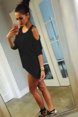 Camiseta Holgada sin Tirantes de Talla Grande para Mujer