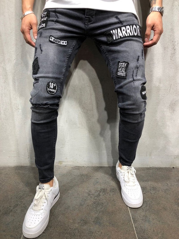Jeans con Roturas Desgastadas