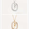 Women's Light Luxury Alphabet Sterling Plateado Collarbone Necklace F Dorado