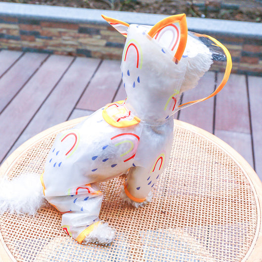 Impermeable Transparente Arcoíris para Perros - Image 17