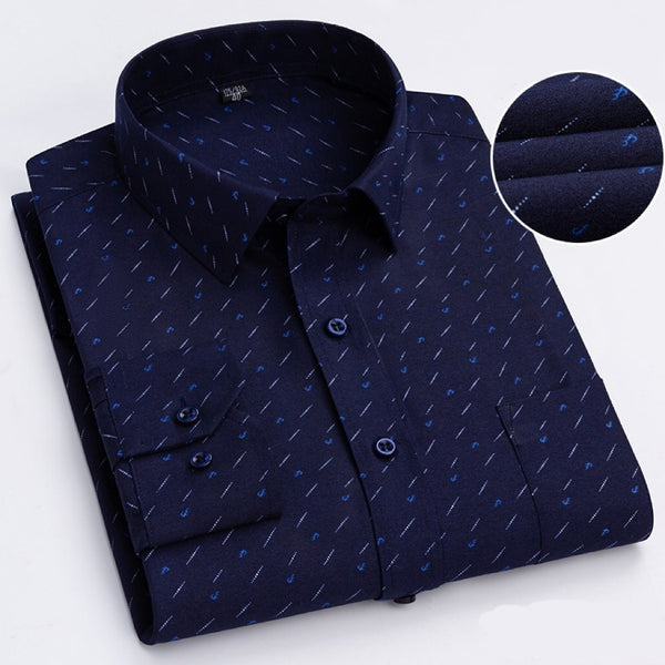 Camisa Casual de Cuadros Manga Larga para Hombre Adulto
