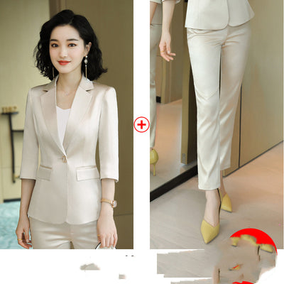 Blazer Coreano Estilo Diosa Temperamento Verde Talla Pequeña - Image 11