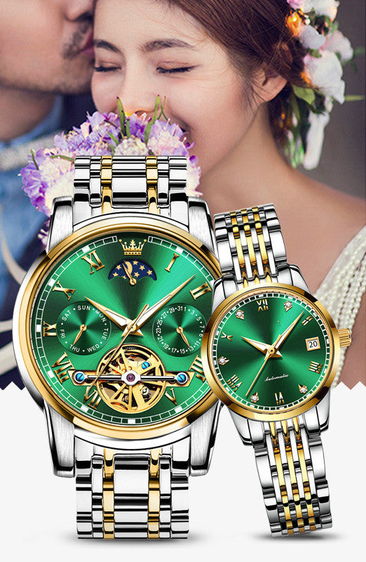 Pareja de Relojes Mecánicos Automáticos Sincronizados - Image 14
