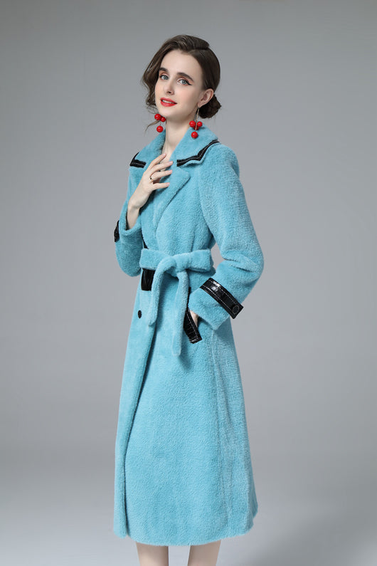 Blazer Slim Fit para Mujer con Cinturón y Cuello Estructurado - Image 15