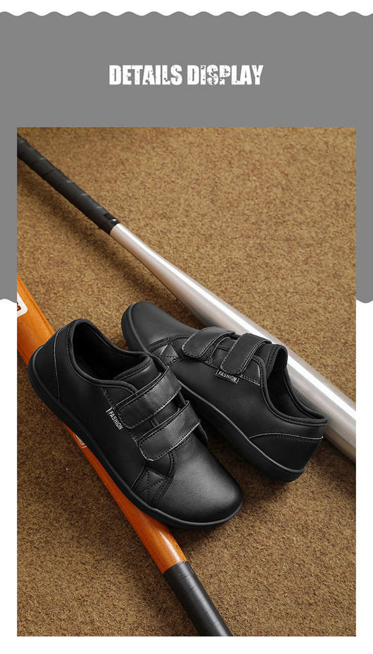Zapatos Casuales de Cuero Ancho con Velcro para Hombre y Mujer Talla Grande - Image 33
