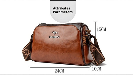 Bolso de Cuero Encerado Reversible Retro para Mujer - Diseño Trendy Doble Cara - Image 10
