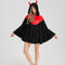 Capa Flanela Diablillo Halloween - Disfraz Infantil Cartoon