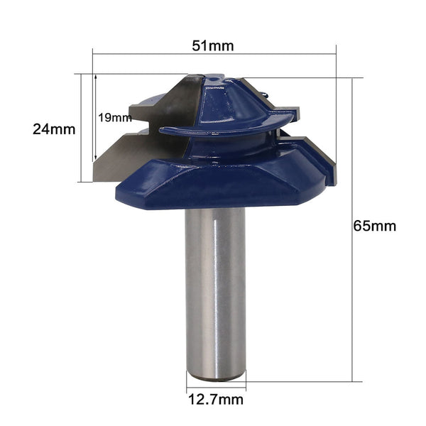 Cortador de Madera de 1/2" para Fresadora y Caladora Profesional