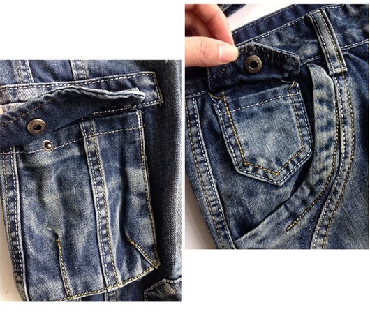 Shorts Denim Cropped con Bolsillos Laterales - Image 4