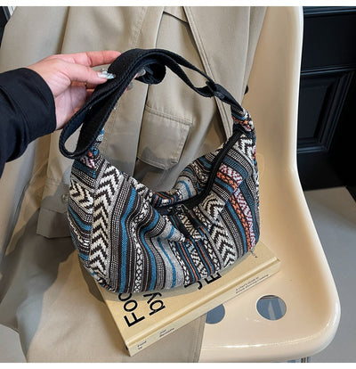 Bolso Bandolera Étnico Dumpling de Gran Capacidad - Estilo Moderno para Mujer - Image 13