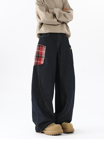 Pantalones Cargo Vaqueros con Bolsillos Grandes Diseño Retro para Hombre - Image 12