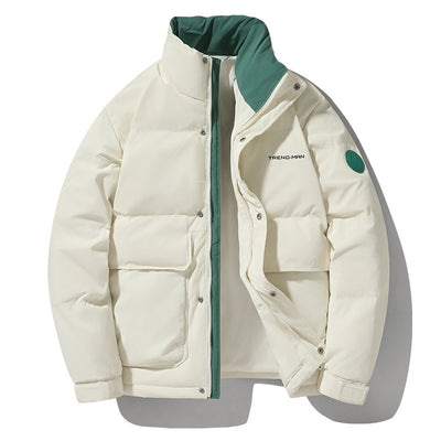 Chamarra Acolchada de Invierno para Hombre con Cuello Alto - Image 4
