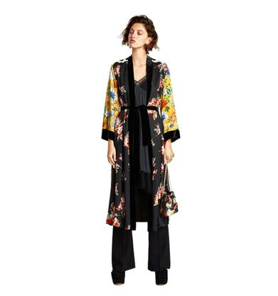 Cardigan Kimono Estampado Floral para Playa - Image 3