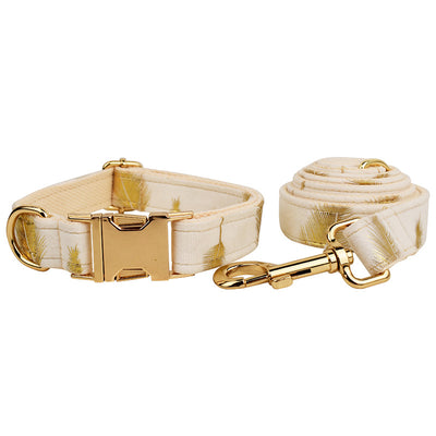 Collar de Mascota Velvet con Cuerda de Tracción