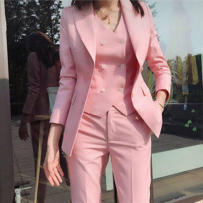 Conjunto de Traje Ejecutivo para Mujer - Blazer, Chaleco y Pantalón - Image 7