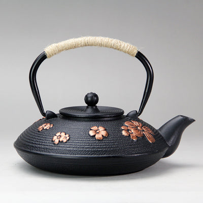 Tetera de Hierro Fundido Flor de Cerezo con Filtro Integrado para Té y Agua Caliente - Image 2