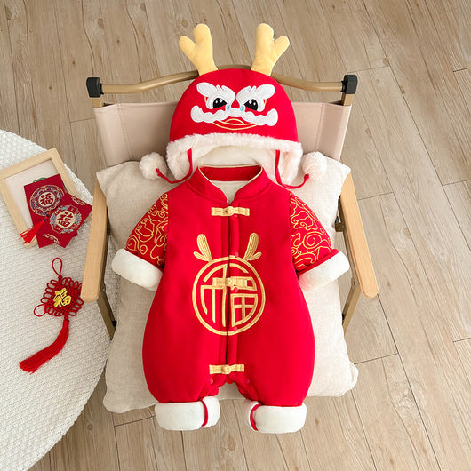 Mameluco Festivo Año Nuevo para Bebé Recién Nacido - Image 8