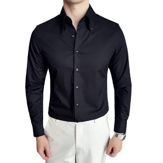 Camisa Manga Larga Talla Grande sin Planchado - Comodidad Profesional - Image 5