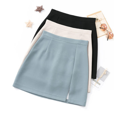 Falda A-línea de Cintura Alta Dividida - Silueta Elegante Multiusos - Image 11